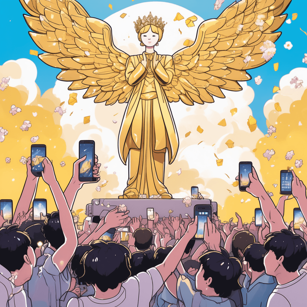 아이돌을 하늘 높이 올려놓고 우상화하는 팬들!