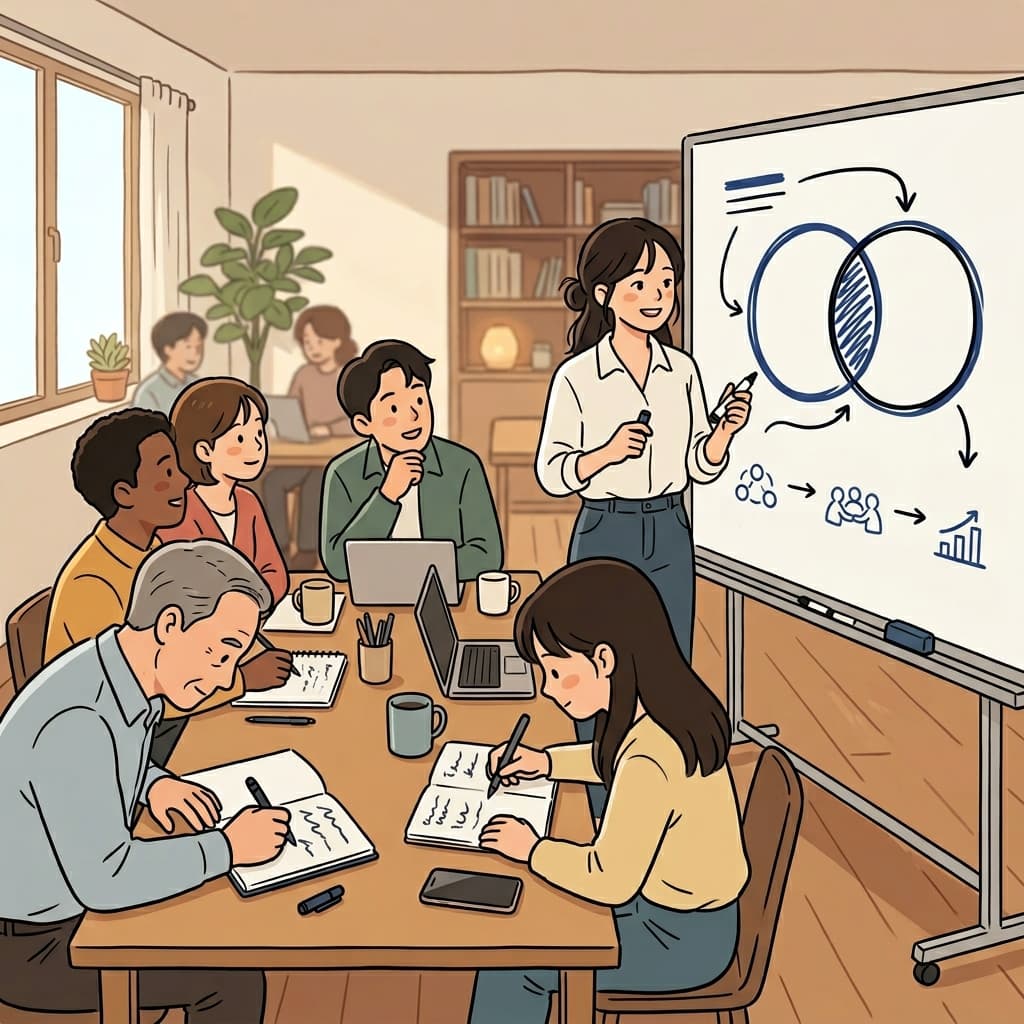 설명하지 않았다 — 직접 보여줬고, 방은 즉시 이해했다.