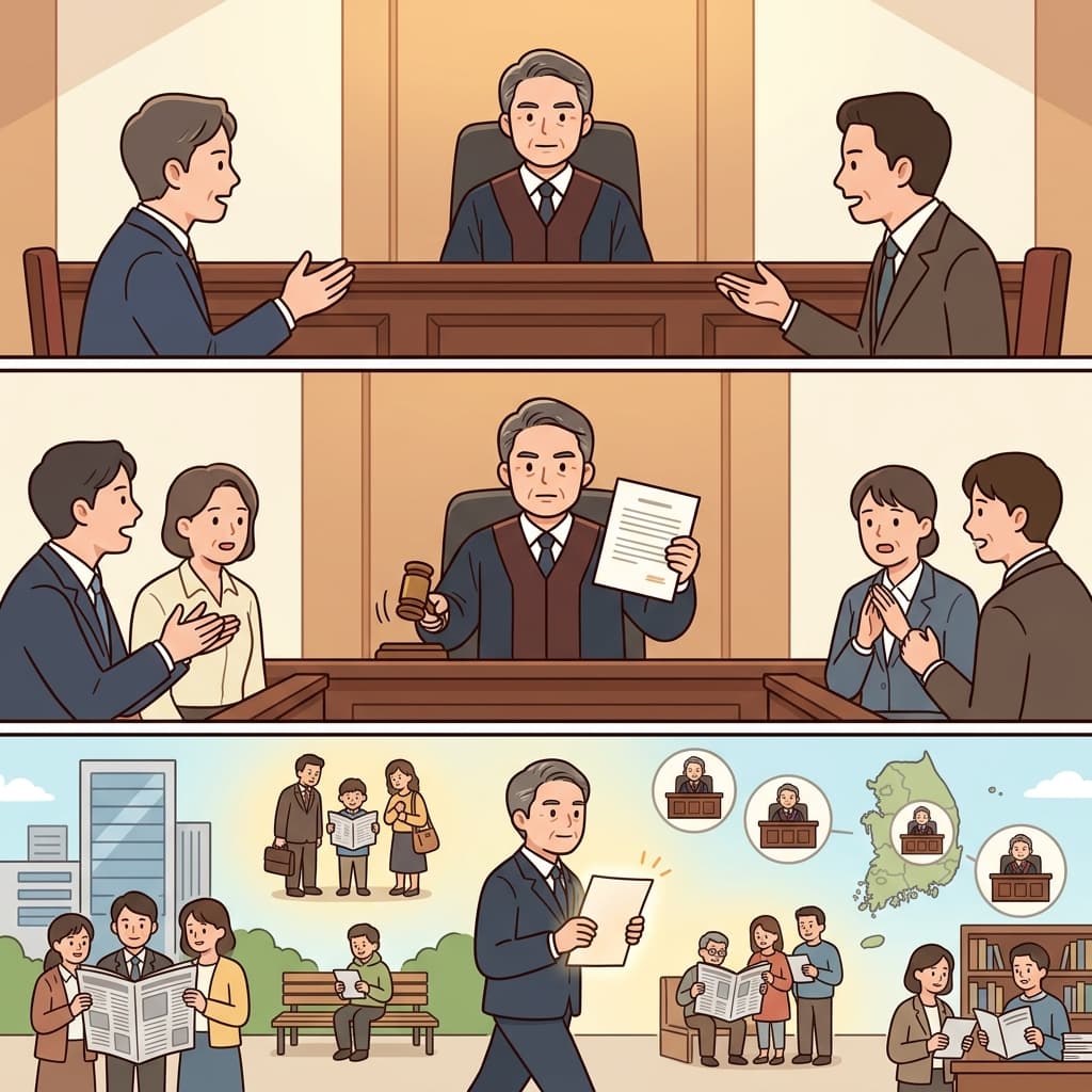 공정한 판사의 판결은 매우 중요한 결정이 되었고, 사회에 큰 영향을 미쳤다.