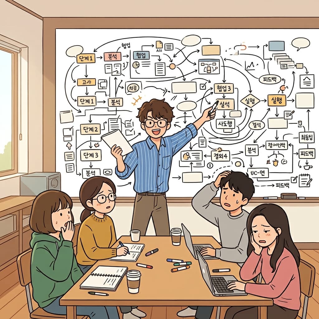 그의 비현실적인 계획은 문제를 해결하기보다 시간만 낭비했다. ("안 프랙티컬!" → 전혀 practical하지 않아 실제로는 쓸 수 없다)
