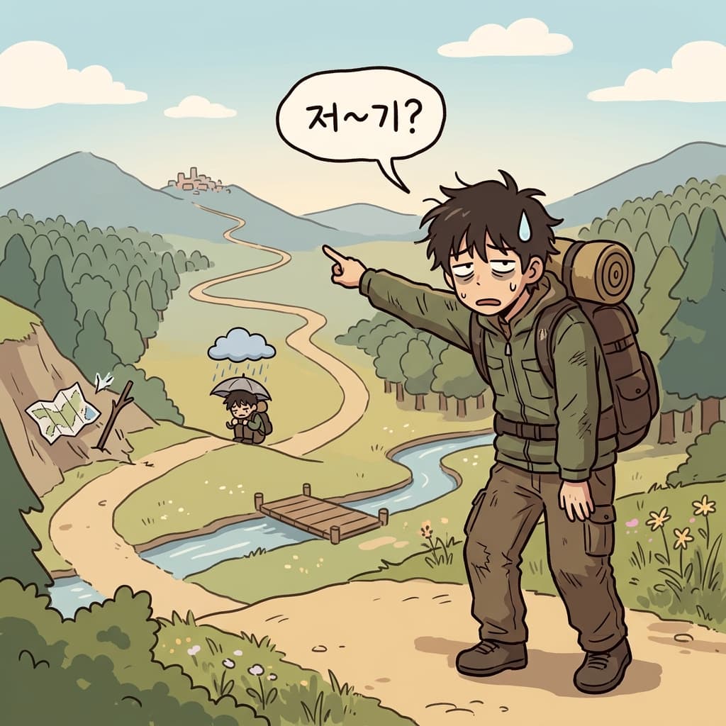 그 여정은 길게 느껴졌지만 모든 걸음이 새로운 추억을 만들었다. (저니 → “저~기까지 가는 긴 길 느낌”)