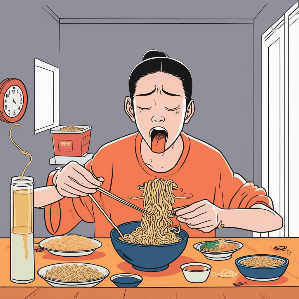 라스트 면발까지 끝없이 라스팅! 지속되는 마지막 한 젓가락!
