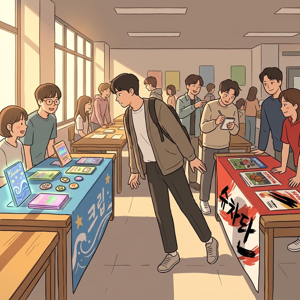 그의 정치적 성향은 토론 동아리에 들어가면서 확실해졌다.
