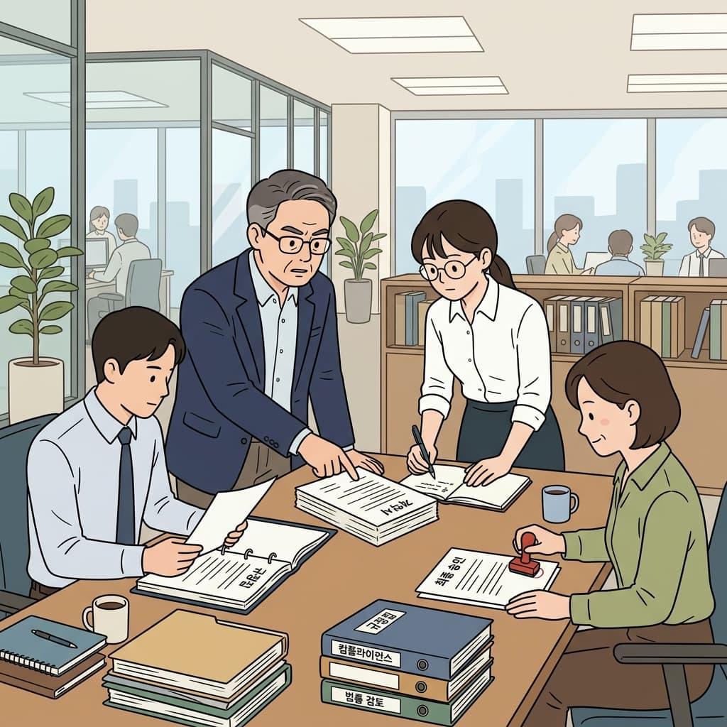 그 회사는 자사의 모든 행동이 합법적인지 확인했다.