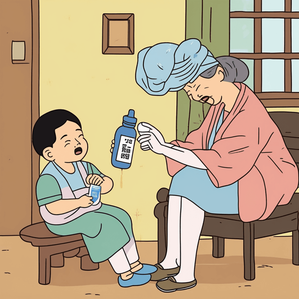 리니! 멘트하며 바르는 연고
