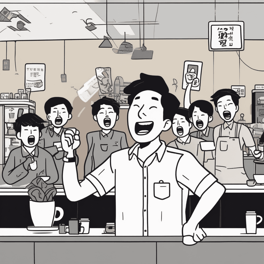 페이는 먼저 해야 해! 커피 받기 전에 돈부터 내라고!
