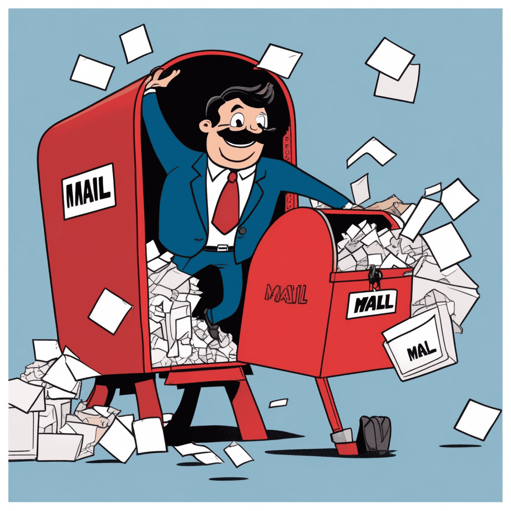 메일함에서 편지를 꺼내는 남자! 메일(mail) = 남성(male)!