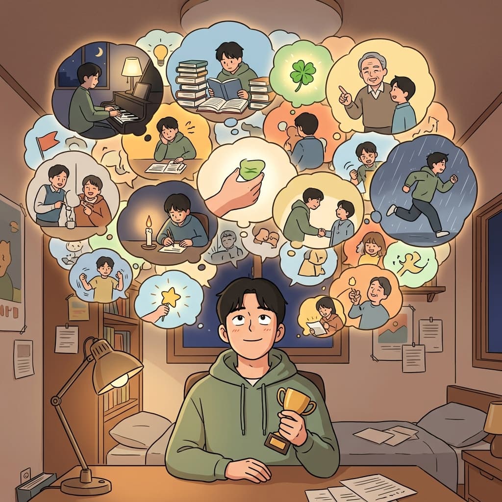 그가 성공한 이유는 정말 다양하다 — 재능, 노력, 운까지.