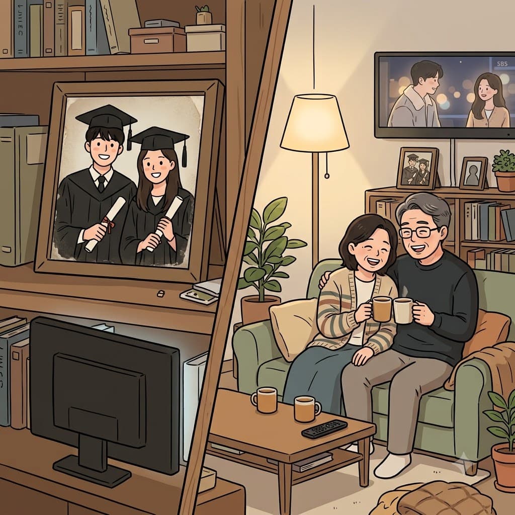 "인생의 미드(mid/중간) 지점에서 함께 라이프(life/삶)를 돌아보며 미드를 보는 여유, 이것이 진정한 중년(midlife)의 멋이지!"