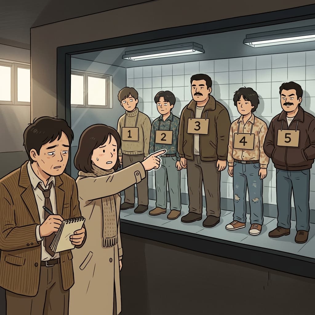 목격자가 사람을 잘못 지목해서 엉뚱한 사람이 감옥에 갇혔다.