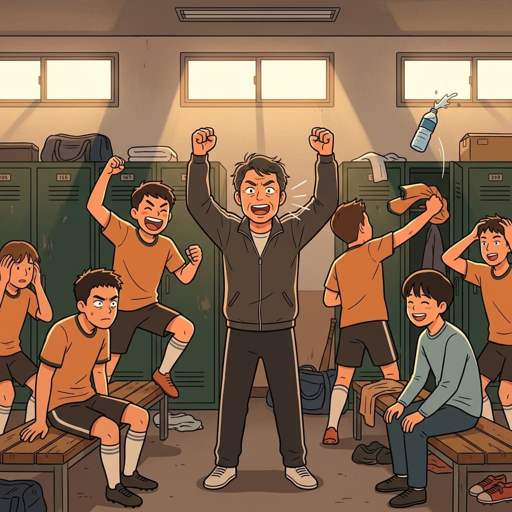 코치의 말 한마디에 팀 사기가 확 살아났다.
