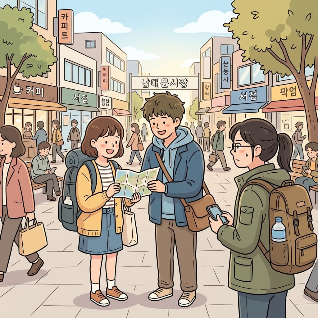 순진한 여행객은 낯선 사람을 너무 쉽게 믿었다.