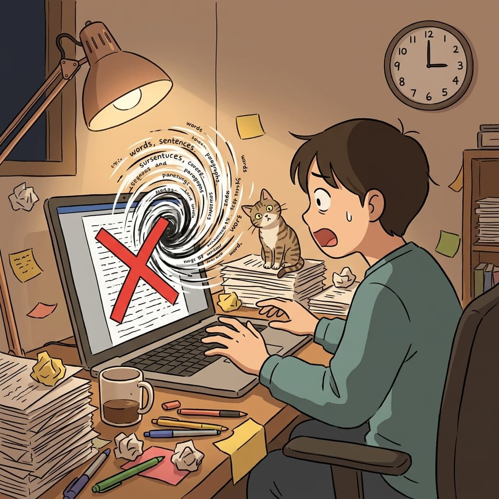 실수 한 번에 몇 시간의 작업이 다 날아갔다.
