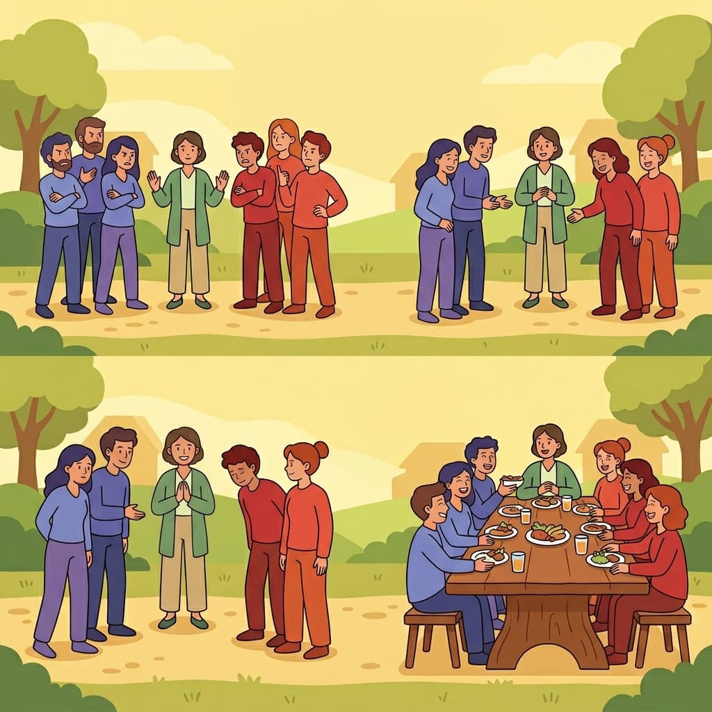 중립을 지킨 덕분에 상호 존중이 생겼고 상황은 평화롭게 유지되었다.