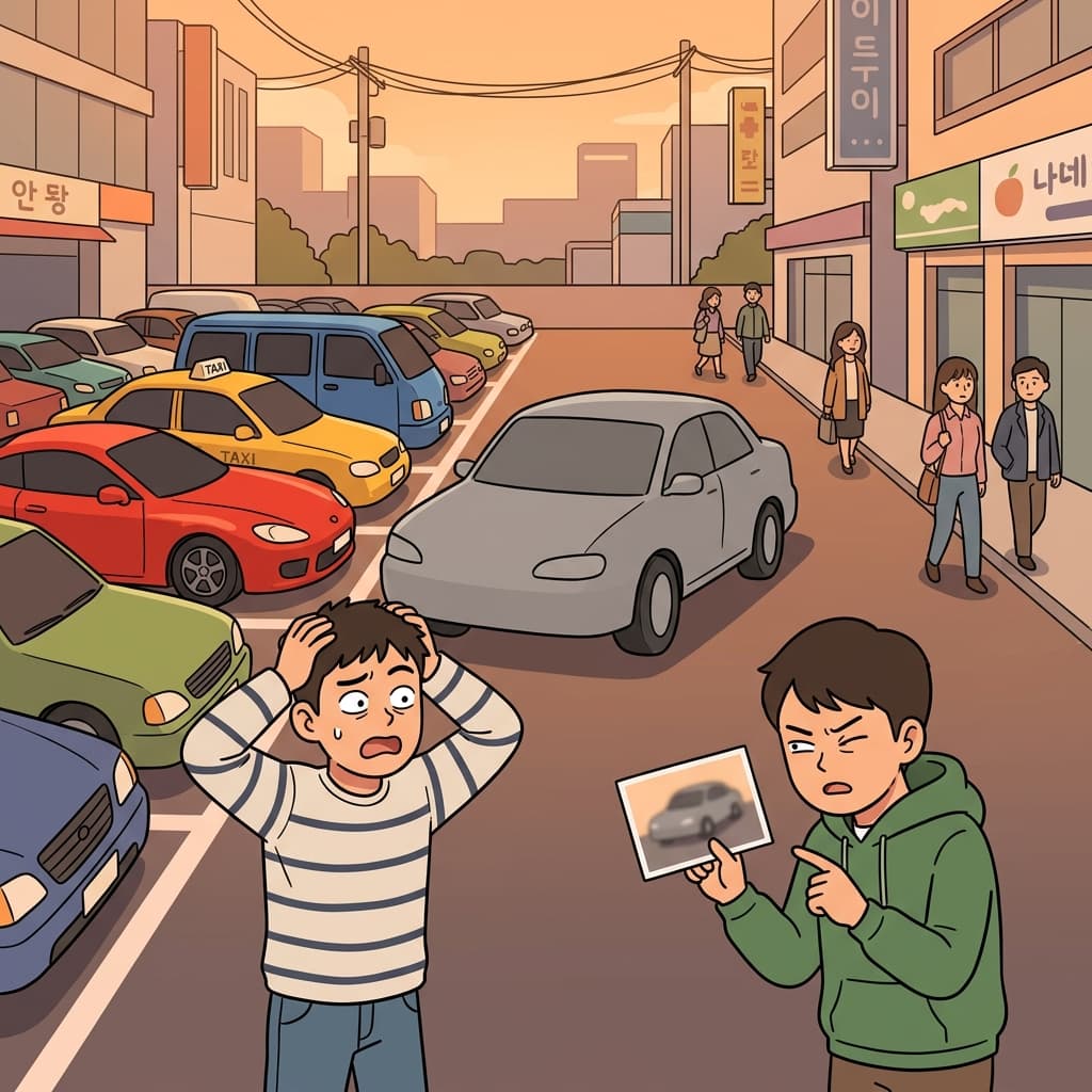 그 밋밋한 회색 차는 어느 주차장에 있어도 눈에 안 띈다.