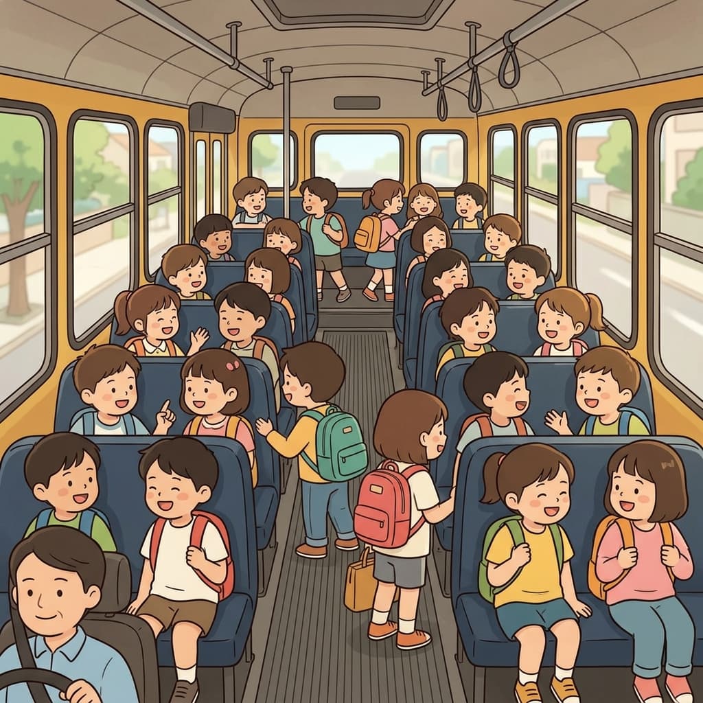 마지막 학생이 도착하기 전에 스쿨버스의 모든 자리는 이미 차 있었다. ('Occupied' 표시가 켜졌다. → 이미 사용 중이다, 자리를 차지하고 있다 = occupy)