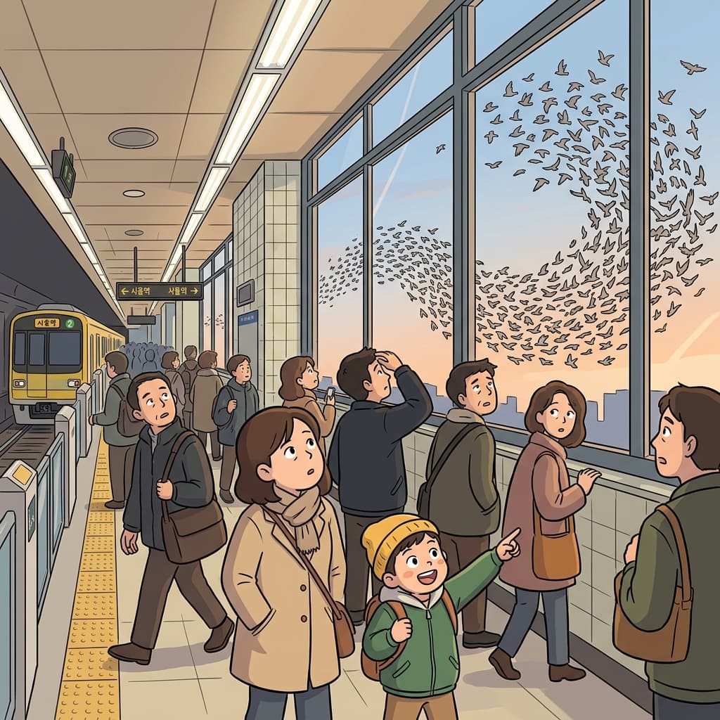 그 이상한 사건 발생은 모두를 멈춰 서게 만들었다. (occur(발생하다) + ence(상태) → 어떤 일이 실제로 일어나 발생한 상태)