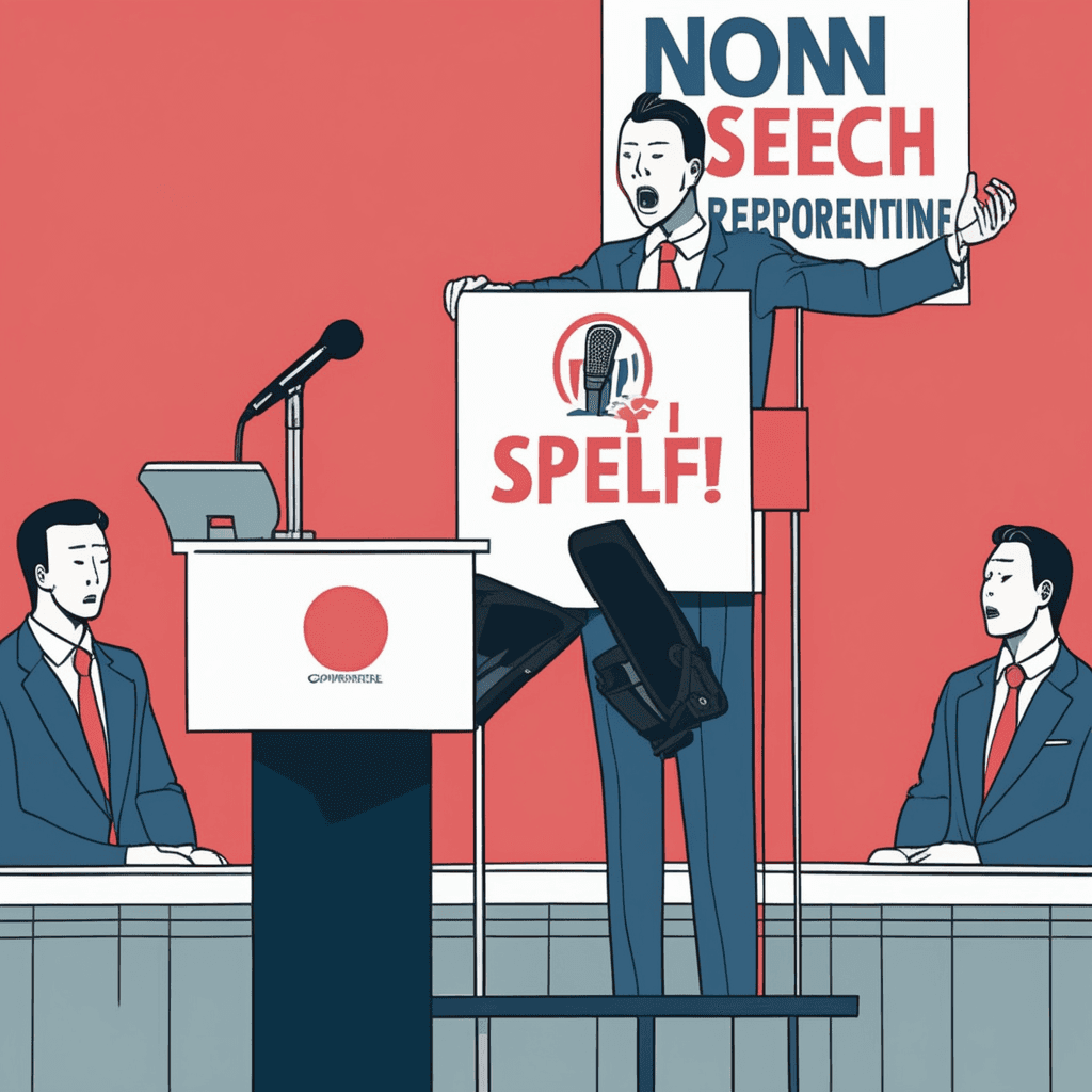 비(非) 하프! 내가 아닌 절반으로 회사를 대신해서 연설한다!
