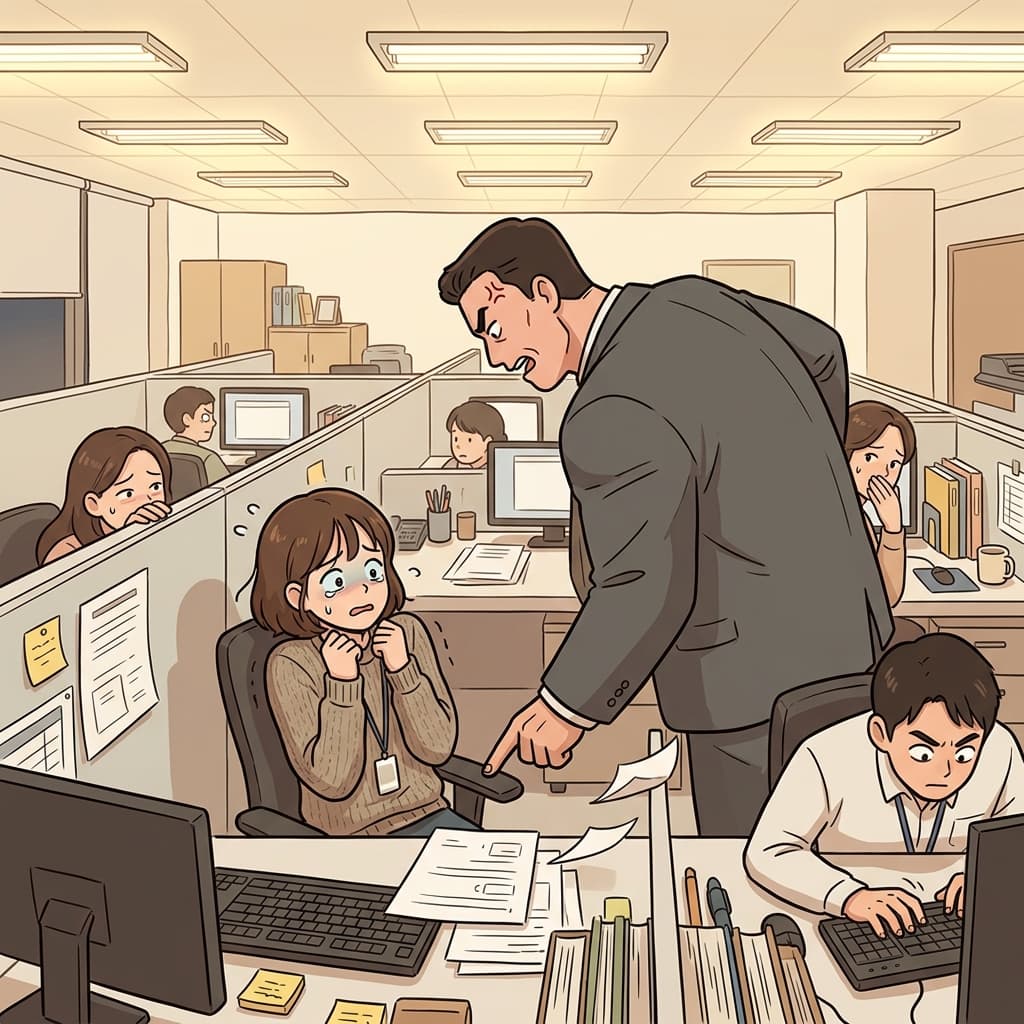 그 상사는 사사건건 간섭하며 직원을 몰아붙인다.