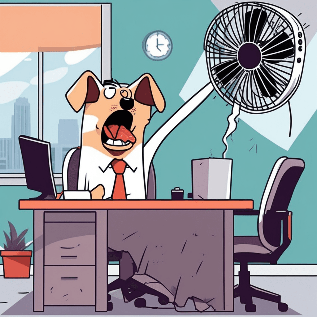 팬이 고장나서 팬트팬트! 헐떡헐떡!