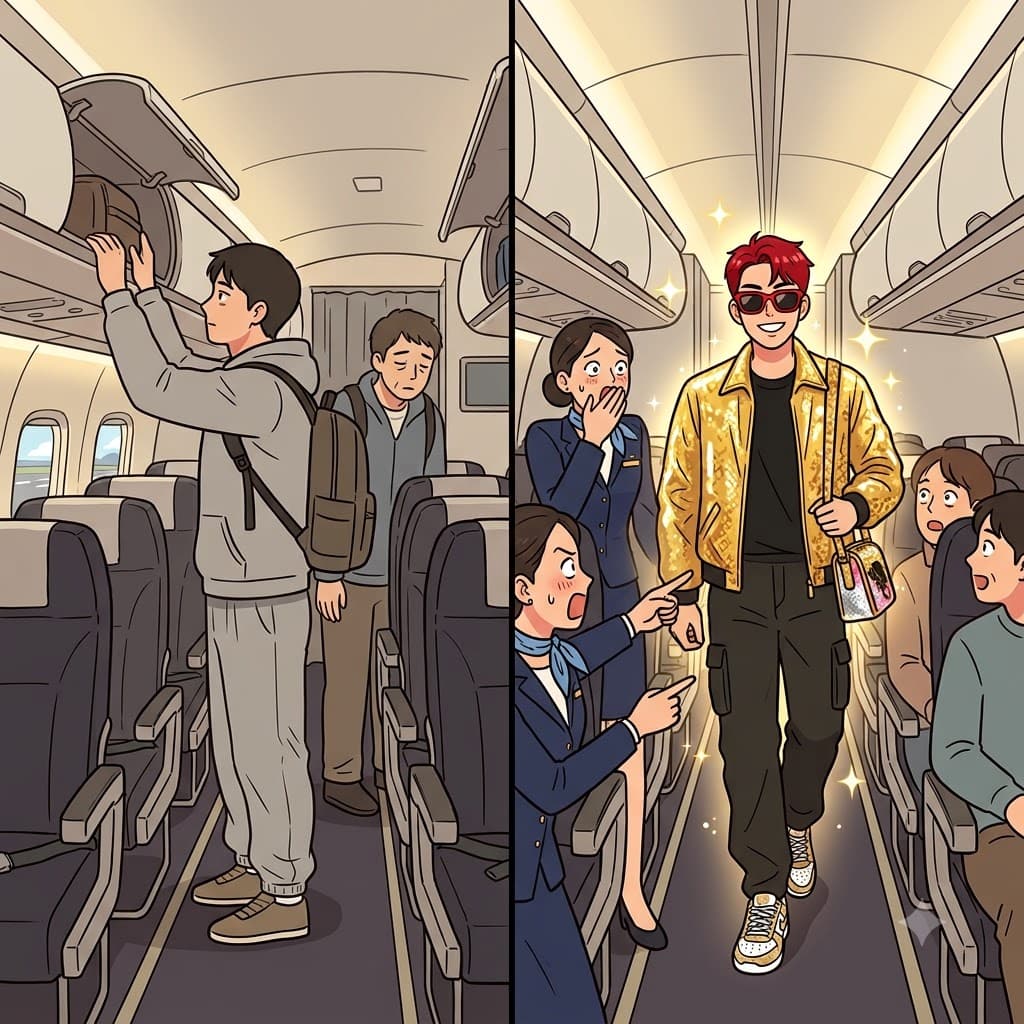 "저 패션(passen) 쩌(ger)는 옷차림 좀 봐!" 승무원은 통로를 걸어오는 매우 스타일리시한 승객(passenger)을 가리켰다.