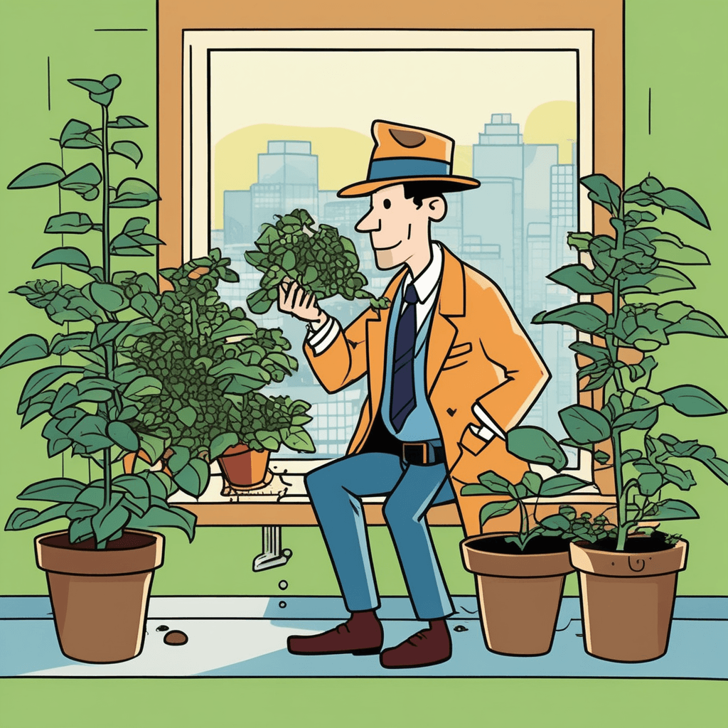화분 속 얼룩진 잎사귀에, 숨겨진 음모가 드러난다!