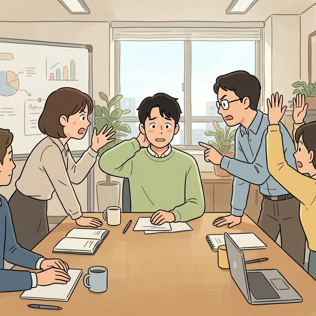 그의 경솔한 한마디가 격렬한 말다툼을 촉발했다.