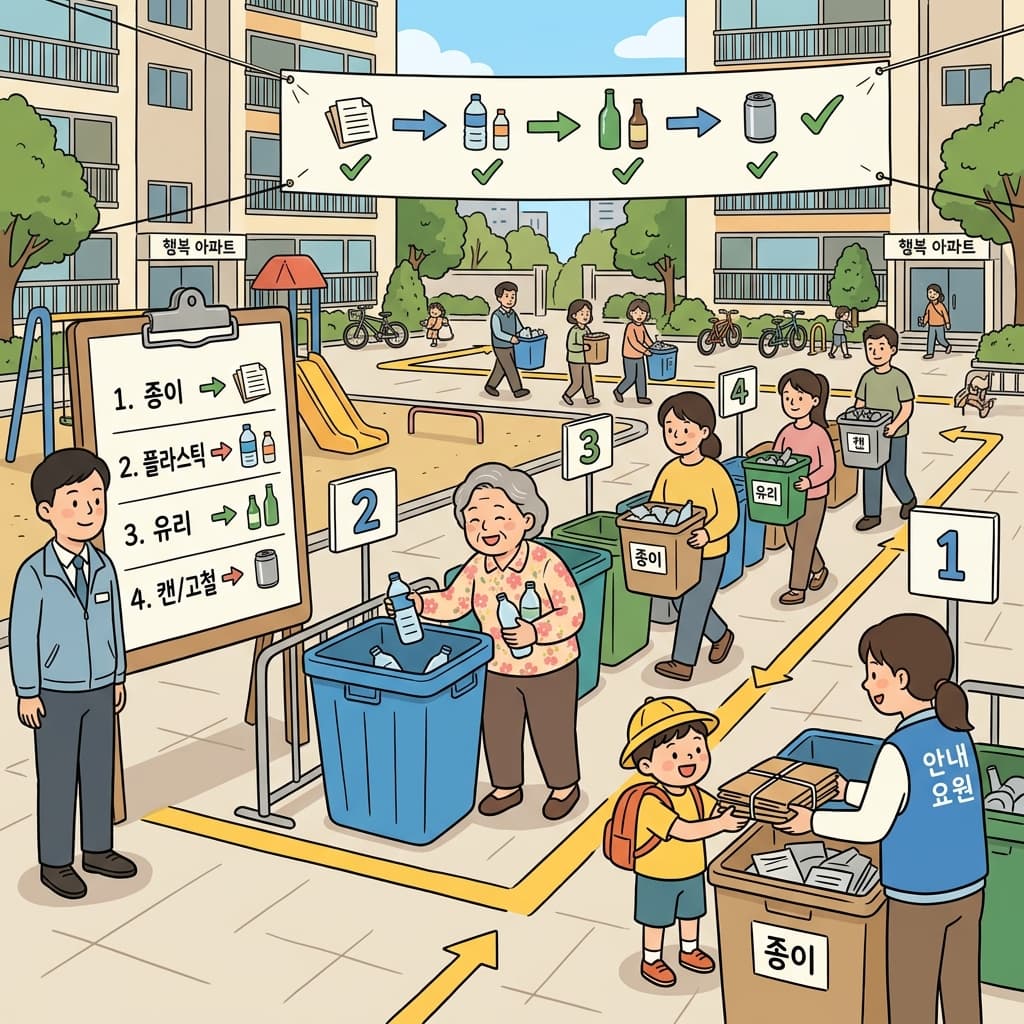 시가 체계적인 재활용 캠페인을 시작하자 온 동네가 분리수거장이 됐다.