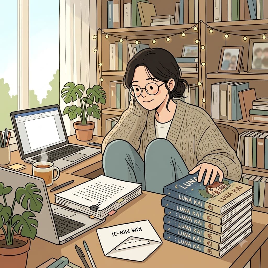 소설가는 자신의 실제 신분을 숨기기 위해 필명(pseudonym)으로 새 책을 출간했다.
