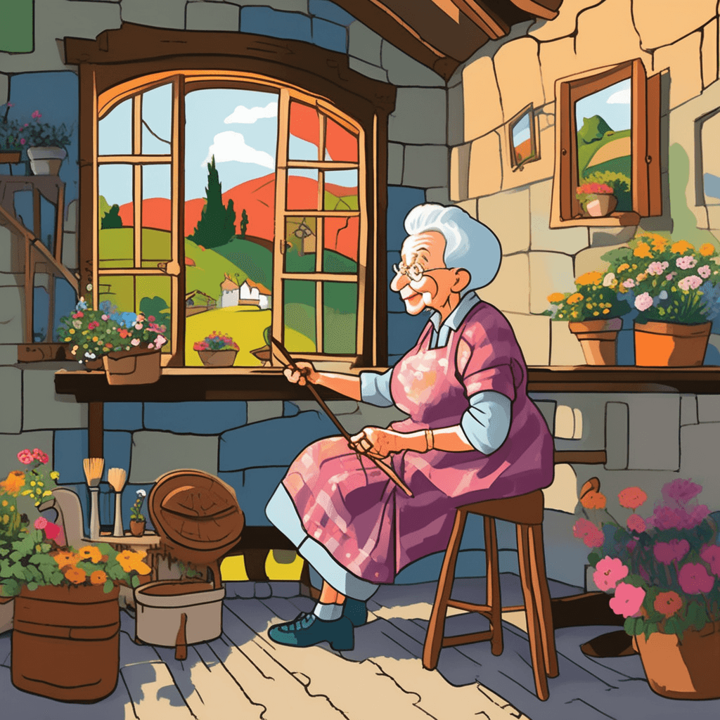 고풍스런 그림 그리다, 은은히 어지러워라