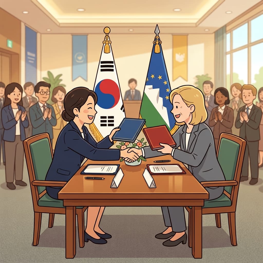 두 나라는 상호적인 무역 협정을 체결했다.