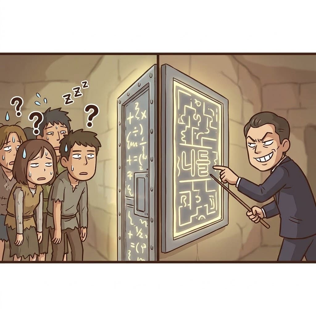 "니들(riddle) 중에 이거 풀 사람 있어?" 복잡한 퍼즐을 가리키며, 악당은 영웅들에게 치명적인 수수께끼(riddle)를 내었다.