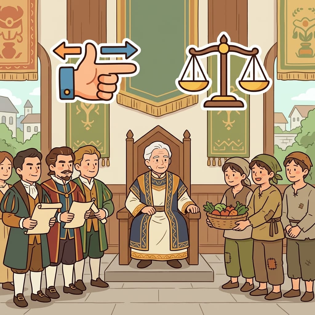 그 통치자는 의로운 통치로 존경을 얻었다.