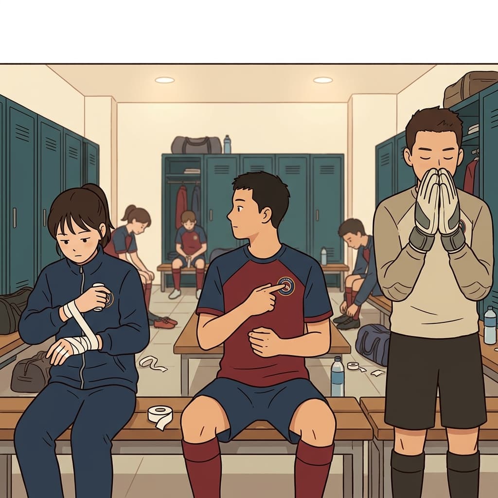 선수들은 매 경기 전 손을 감고 스트레칭하는 자신들만의 의식을 했다.