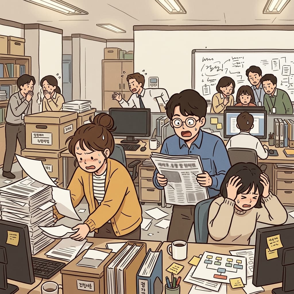 그 스캔들은 감당할 수 없게 되었고 모든 것이 서서히 무너져 내렸다.