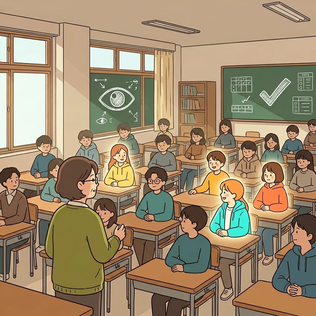 선생님은 특별 프로젝트 학생들을 선발할 때 신중하게 골랐다.