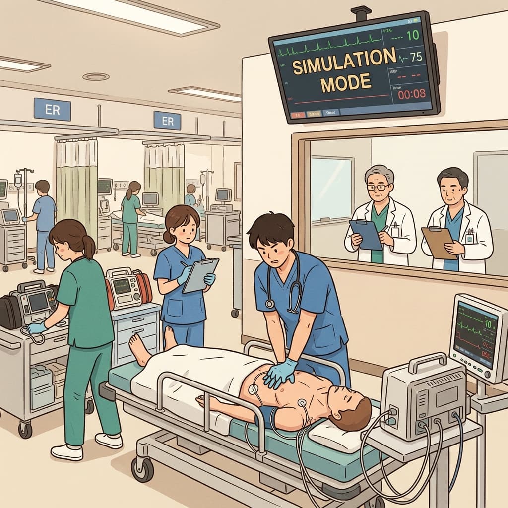 시뮬레이터는 실제 위기가 닥치기 훨씬 전부터 같은 재난 상황을 반복 재현했다.