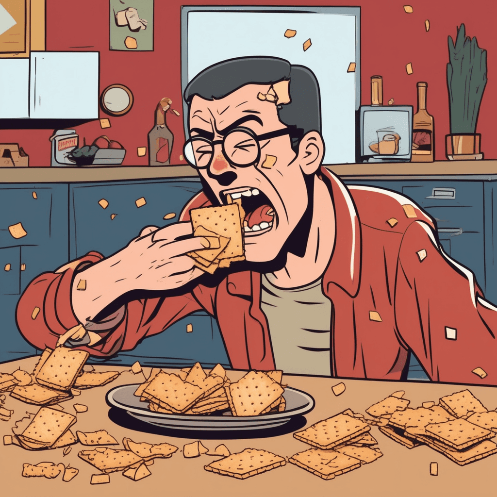 스낵이 딱! 부러질 때마다 사진도 찰칵! 화도 딱딱!
