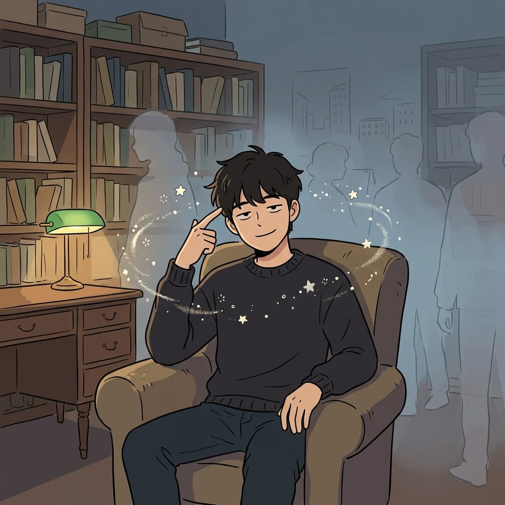 그는 자기 생각만이 진짜라고 믿는 사람이다.