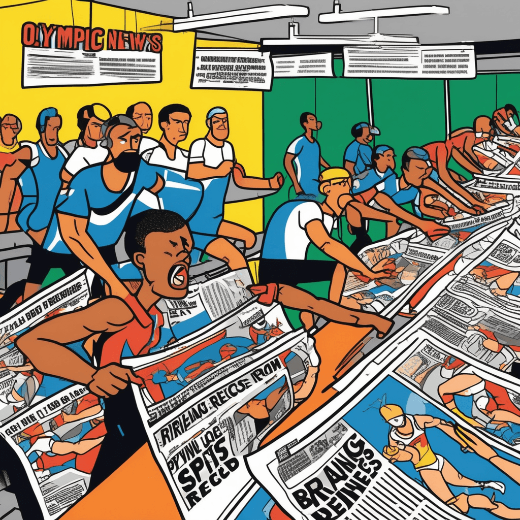 달리는 헤드라인, 인쇄되며 암시하네!