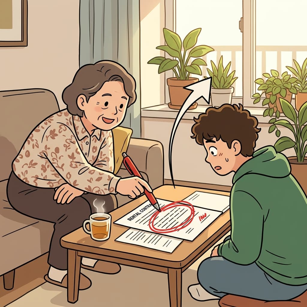 집주인이 계약서에 '식물 매일 물주기' 조항을 콕 집어 넣었다.