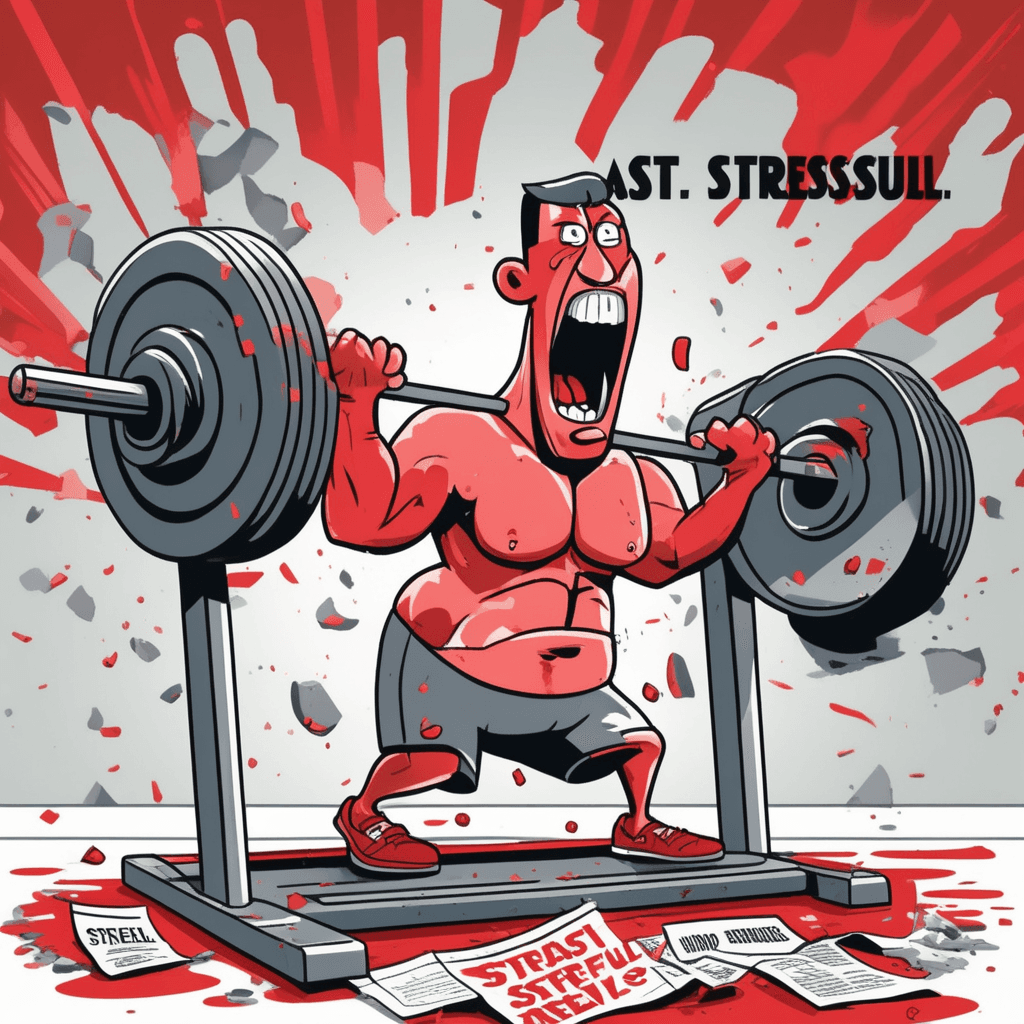 스트레스 뉴스를 전하느라 온몸이 땀범벅! 너무 힘들어!