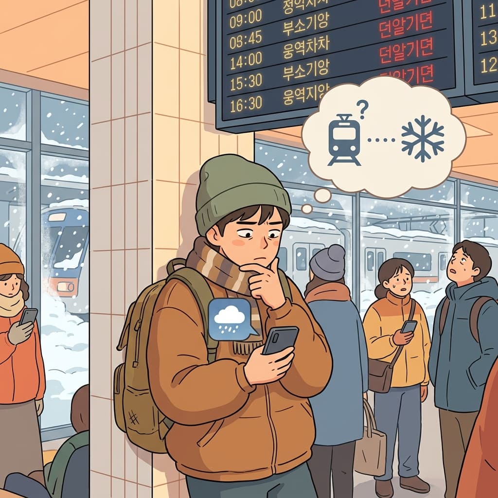 기차는 제시간에 도착하기로 되어 있었다 — 하지만 폭설이 모든 것을 바꿨다.