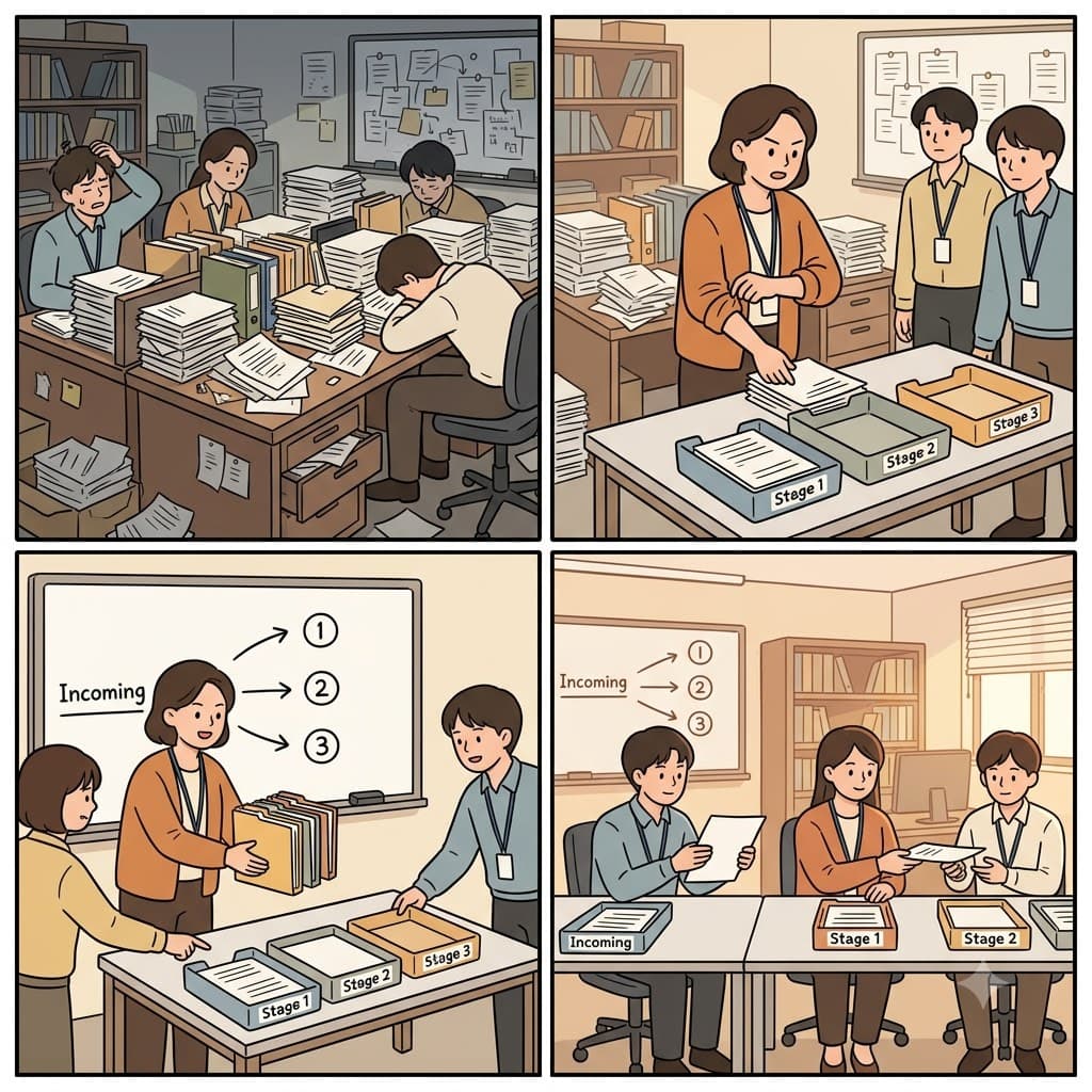 “시스템 있게 해!” 관리자는 팀에게 일을 제멋대로 하지 말고 체계적으로(systematic) 하라고 말했다.