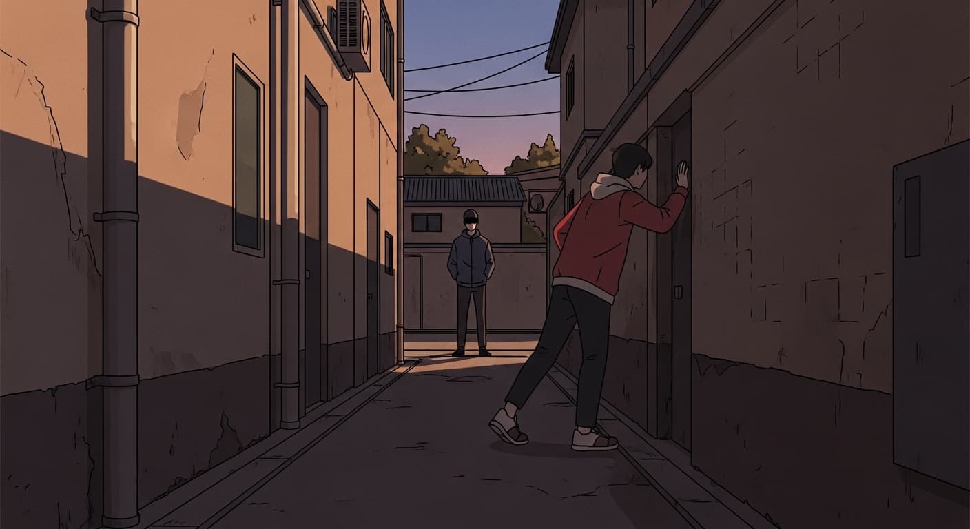아무것도 하지 않는다 — 그런데도 그 존재 자체가 위협적이다.