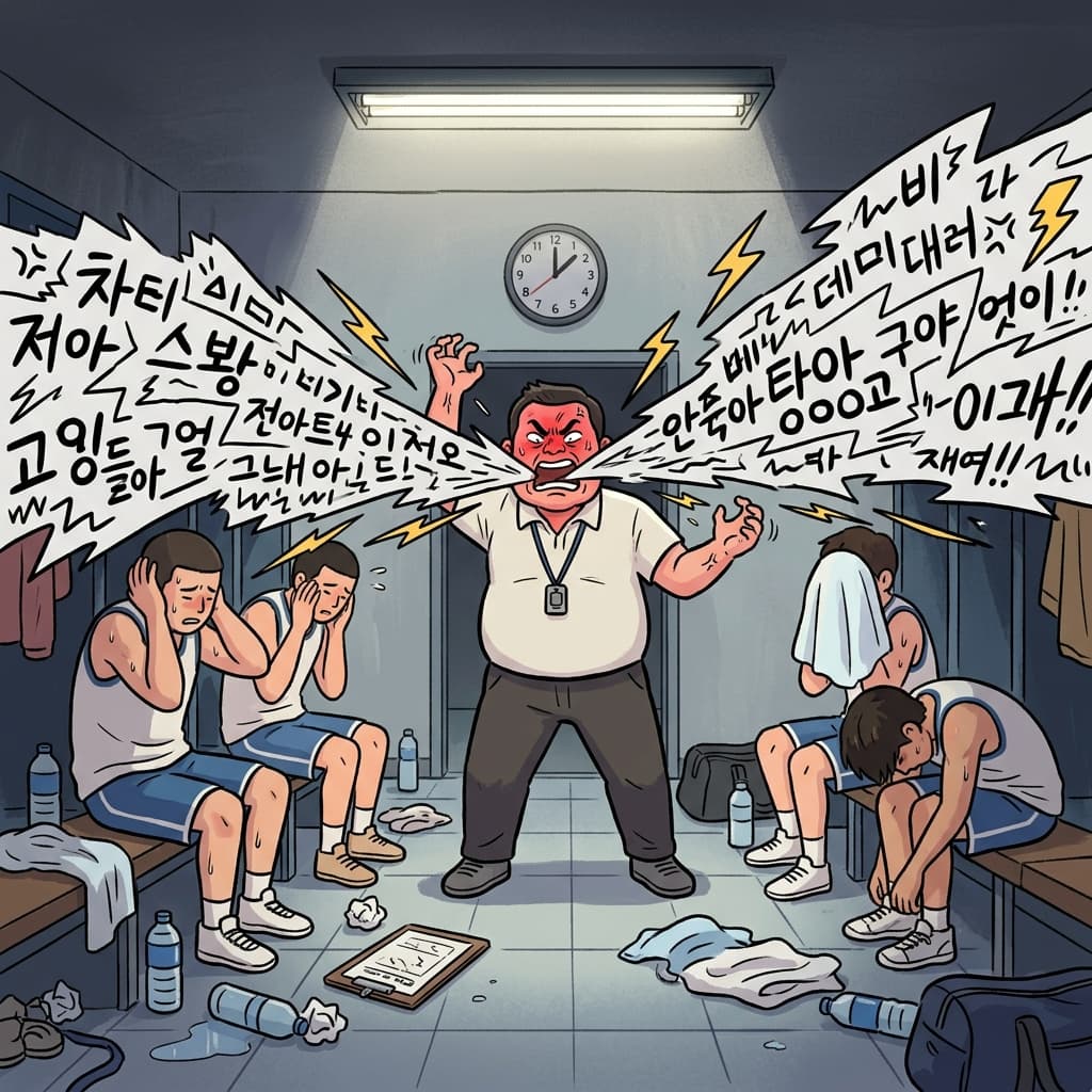 감독이 세 번째 패배 후 선수들에게 폭풍 잔소리를 쏟아냈다.