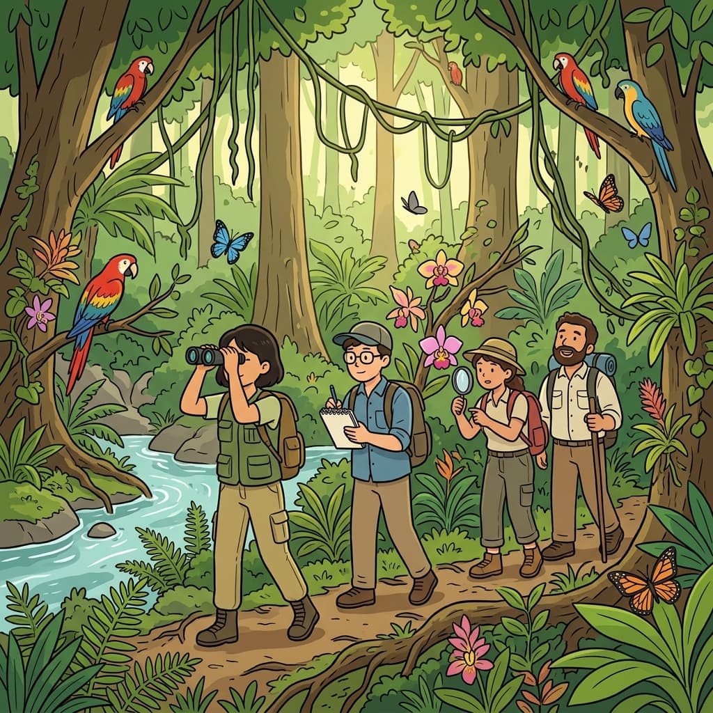 과학자들은 열대우림(tropical rainforest)을 탐험하며 수많은 희귀 동식물을 발견했다.