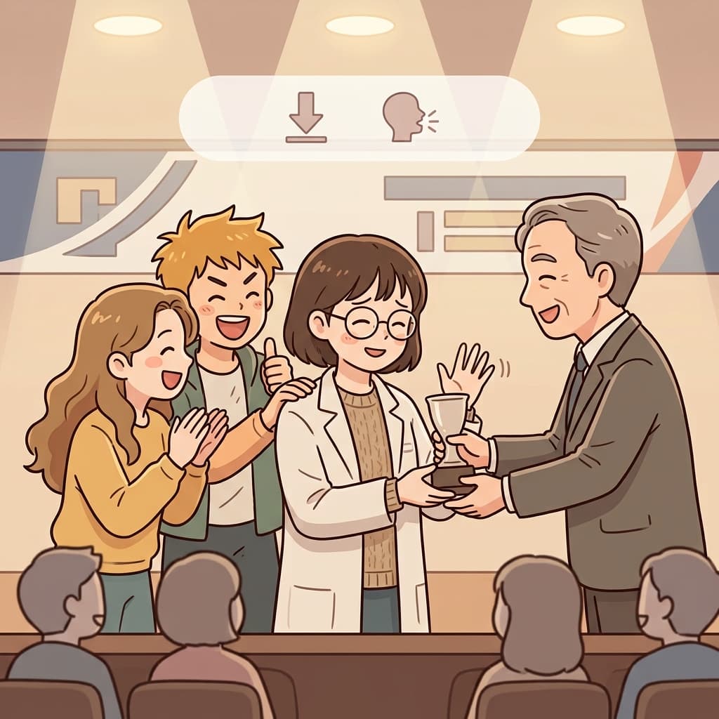 그녀는 큰 성과를 '작은 성공'이라고 말하며 겸손하게 표현했다.