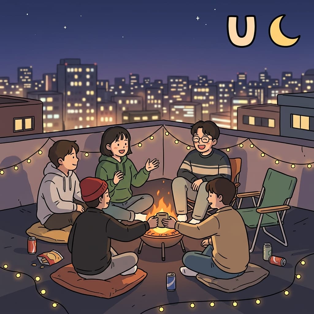너와 나, 밤에 함께 — 그것이 하나가 된다는 것의 의미다.