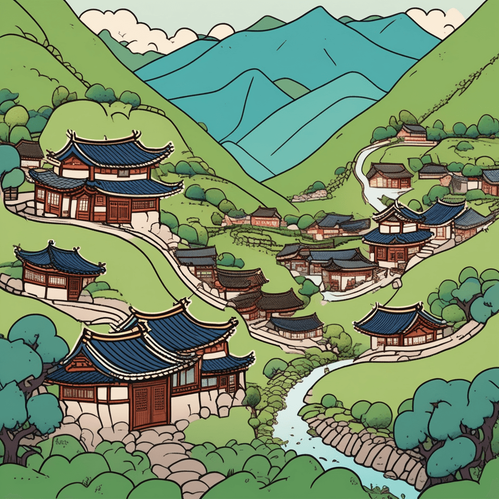 산의 배(belly)에 숨어있는 리(里, 마을)! 밸리는 바로 여기야!